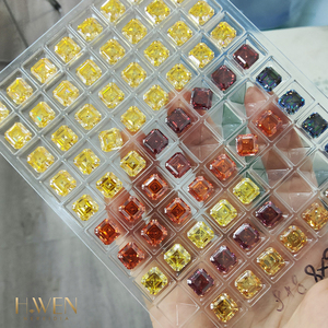 <span class=keywords><strong>H</strong></span>.WEN Diamante Suelto de Moissanita con Corte Asscher Multicolor de 8-11mm para Joyería - Product Image 3