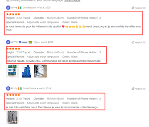 Anneau lumineux photographique de 18 pouces en gros d'usine, <span class=keywords><strong>lampe</strong></span> vidéo personnalisée, anneau lumineux LED pour selfie, trépied avec télécommande - Product Image 6