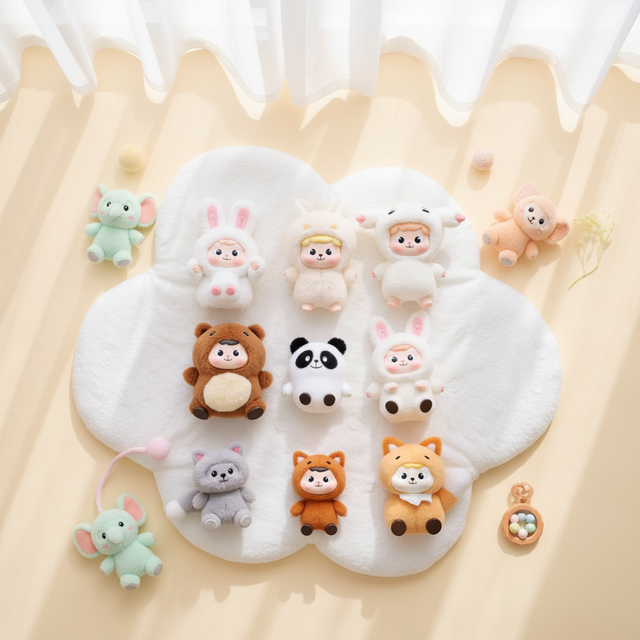 Custom Cotton & Vinyl Face Plush Doll Soft Stuffed Toy with Plastic Face OEM Custom Cartoon Plush for Gift and Collection
