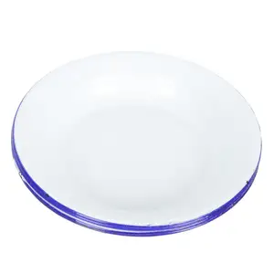 senny Factory wholesale enamel camping outdoor dinner plates non-breakable round bread enamel plates