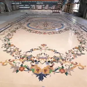 DeliveryStone Factory hot sale medallion waterjet marble composite, Marble medallion fireplace