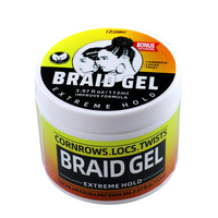 Pommade Coiffante Professionnelle à Séchage Rapide pour Tresses, Twists, Ondulations, Cornrows et Locks – Fixation Extra Forte pour Cheveux Bouclés – Marques Blanches