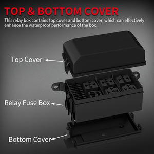 12 В блок-блок с 6 реле предохранителей, 6 реле и 6 лопастных предохранителей, 5 штырьков и 4 штырьков - Product Image 3