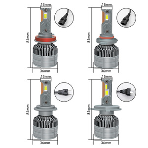 Ampoules de phares LED H4 120W 10000LM à double tube en cuivre, puissance élevée, puces 3570, A889, feux de route pour voitures universelles - Product Image 2