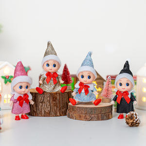 Mini Duende Navideño para Decoración <span class=keywords><strong>de</strong></span> Fiestas, Muñeco <span class=keywords><strong>de</strong></span> Niña o Niño, Regalo <span class=keywords><strong>de</strong></span> Navidad, <span class=keywords><strong>Accesorios</strong></span> <span class=keywords><strong>de</strong></span> Decoración para <span class=keywords><strong>Casa</strong></span> <span class=keywords><strong>de</strong></span> Muñecas <span class=keywords><strong>Gabby</strong></span>, Multifuncional - Product Image 2