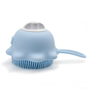 Cepillo de silicona suave <span class=keywords><strong>para</strong></span> el pelo <span class=keywords><strong>para</strong></span> bebé, cepillo de limpieza de cuero cabelludo, <span class=keywords><strong>para</strong></span> ducha - Product Image 5
