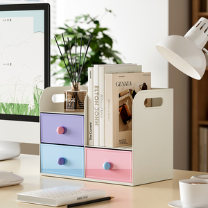 Drei-Zeichen-Buch stehen Aufbewahrung sbox Platte Regal Studie Tisch Stift halter Schreibtisch <span class=keywords><strong>Organizer</strong></span> Aufbewahrung sbox mit Schubladen - Product Image 5