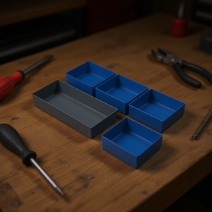 Juego de Cajas de Herramientas 5003 HA, 5 Piezas, Organizadores de Almacenamiento Azules para Uso en Taller - Product Image 3