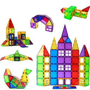 Azulejos magnéticos para niños, 100 Uds., bloques de construcción, arcoíris, <span class=keywords><strong>120</strong></span> Uds., bloques de construcción magnéticos para niños - Product Image 5
