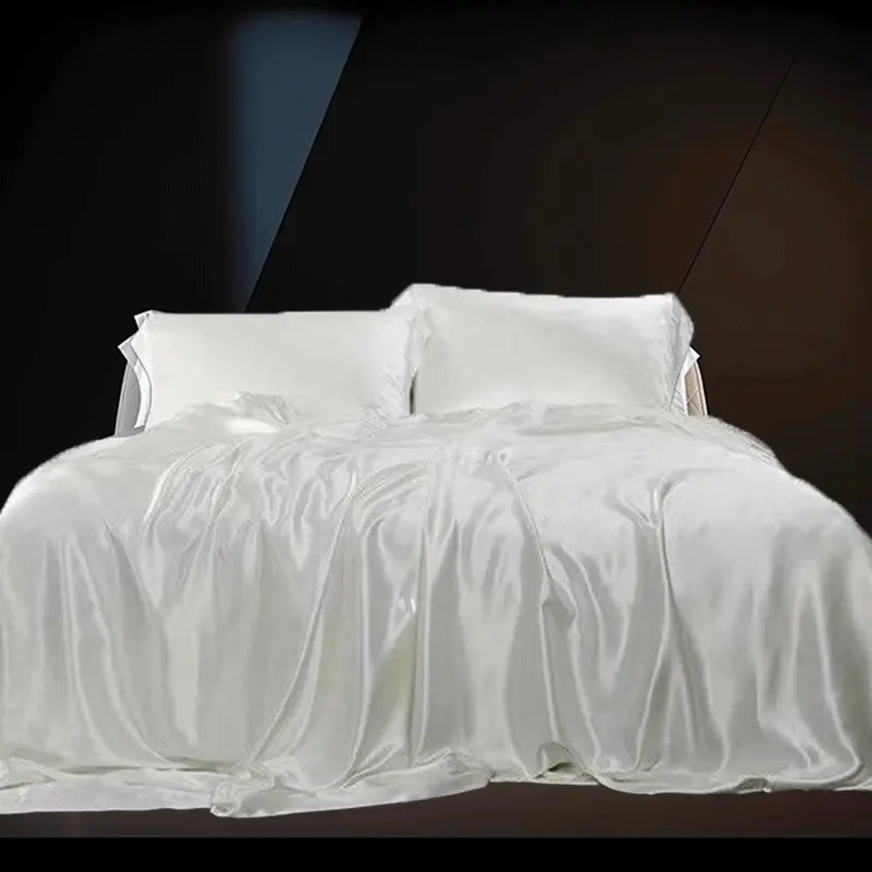 Conjunto de cama luxuoso de bambu orgânico 100%, roupa de cama de bambu refrescante e sedosa de alta qualidade para hotel