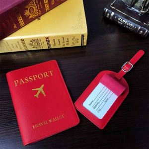 Elegante Juego de Etiquetas de Equipaje de Cuero PU con Estampado en Caliente, Porta Tarjetas de Embarque y Pasaporte para Regalos Promocionales - Product Image 2