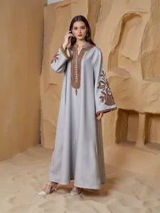 Vestido Bordado Elástico en Cuatro Direcciones, Elegante Vestido Largo con Bordado de Cordón, Venta al por Mayor Directa de Fábrica Original OEM - Product Image 3