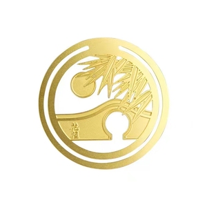 Metal Bookmark with Leather Tassel <b>Vintage</b> Style Reading Accessory - Product Image 2