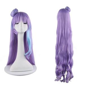 Perruque de cosplay Mikumo Guynemer, longue, dégradé violet-bleu, avec chignon détachable, cheveux synthétiques résistants à la chaleur pour l'anime - Product Image 1