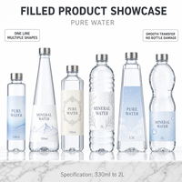Machine de rinçage, de remplissage et de bouchage automatique en acier inoxydable pour bouteilles en PET et en verre d'eau potable minérale pure