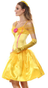 Halloween <span class=keywords><strong>Fairy</strong></span> <span class=keywords><strong>Tail</strong></span> <span class=keywords><strong>Cosplay</strong></span> Costume Costume Princesse Jaune pour Femme DISP-007 - Product Image 4