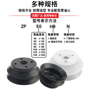 เครื่องยกสุญญากาศอุตสาหกรรม ZPT-HB40/50/63/80/100/125 แบบสองชั้นซิลิโคน สำหรับงานหนัก ใช้ลม สำหรับอุตสาหกรรมการเกษตร - Product Image 1