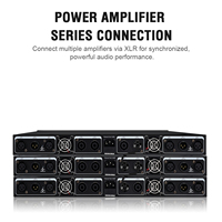 Amplificador Clase D DZ1300 de 1300W, 4 Canales, Sistema de Sonido Profesional para Karaoke, Amplificador de Potencia Digital 1U, Receptores y Amplificadores