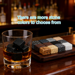 ชุดของขวัญหินวิสกี้แช่เย็นเกรดอาหารธรรมชาติแบบส่วนตัวสำหรับขายส่ง สำหรับวิสกี้ วอดก้า บูร์บอง - Product Image 5