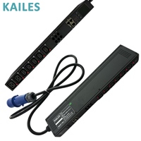 KAILES Smart AC Single-Phase PDU K55 ZD 32A 200-240V 7 prises 5C13+2C19 Anti-chute Verrouillable 0U Rack Utilisation industrielle Serveur