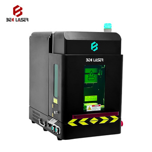 Máquina de Marcado Láser de Fibra Totalmente Cerrada con Alimentación Automática, 50w 60W 100w, Fuente Raycus JPT MOPA, con Carcasa Protegida - Product Image 1