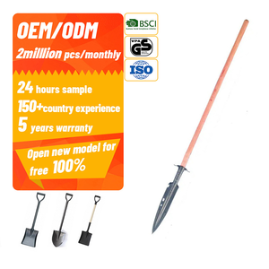 <span class=keywords><strong>Harpon</strong></span> en acier tout métal de couleur naturelle avec manche en <span class=keywords><strong>bois</strong></span>, directement de l'usine - Product Image 1