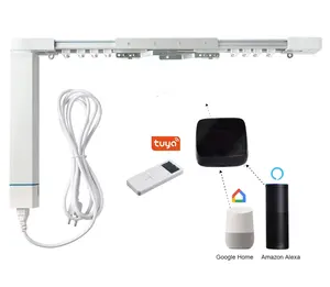 Thông minh Wifi tuya rèm động cơ nhôm cơ giới hệ thống đường sắt tự động điện rèm cửa theo dõi và động cơ