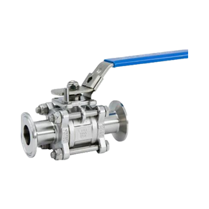 Vanne à bille à trois pinces sous vide manuelle 3PC en acier inoxydable à haute température <span class=keywords><strong>KF</strong></span> 304 316 à pression négative 30 mm - Product Image 2