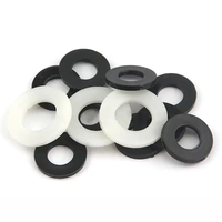 TOBO groupe M2 M3 M4 M5-M20 noir/blanc Nylon rondelle plate en plastique plan entretoise joint torique rondelle pour vis