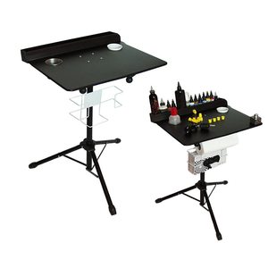 Portable Mobile Iron Tattoo <b>Desk</b> Table Waterproof Adjustable Salon Workstation Instrument Tray - Product Image 6