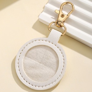 Hot Bán <span class=keywords><strong>New</strong></span> PU Đơn Giản Chống Mất Hành Lý Tag Thông Tư Thẻ Tay Áo Keychain Mặt Dây Chuyền Da Di Động Kiểm Soát Truy Cập Thẻ - Product Image 6