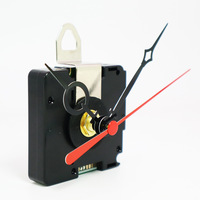 Kit de movimiento de reloj cuadrado moderno DCF con control por radio, 77.5kHz, sincronización automática, motor de cuarzo, manecillas huecas, manecilla de segundos roja, Europa, DIY