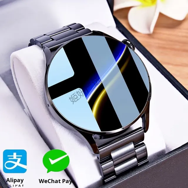 2025 Huaqiangbei New TFT Display Smartwatch IPX5 Waterproof Silicone Sports NFC Call Step Counter Touch Control 1.3 Inch