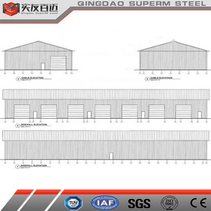 Structure à ossature métallique fabriquée en usine Maison préfabriquée <span class=keywords><strong>Garage</strong></span> de voiture à double <span class=keywords><strong>porte</strong></span> Parking pour camions Entrepôt de bâtiments en acier - Product Image 2