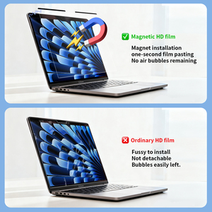 ฟิล์มหน้าจอป้องกันแสงสีฟ้าแม่เหล็กสำหรับ MacBook Air 13 <span class=keywords><strong>Pro</strong></span> 14ป้องกันแสงสะท้อนติดตั้งง่ายโปร่งใสสูง - Product Image 2