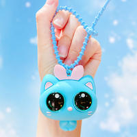 Porte-clés chat aux grandes oreilles Kawaii en métal et PVC, jouet anti-stress mignon de dessin animé, breloque de sac, cadeau, vente en gros