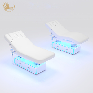 Tempat Tidur Pijat Elektrik 4 <span class=keywords><strong>Motor</strong></span> dengan Laci Dasar LED dan Fungsi Miring Perabot Salon - Product Image 6