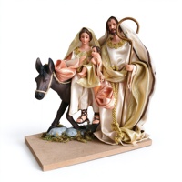 Crèche en résine artisanale, figurines de Noël décoratives et de collection, ensemble de 8 pièces représentant les Sages-Meilleurs et les bergers