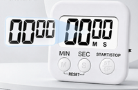 Timer Dapur Digital LED Besar dengan Magnet, Penghitung Waktu Mundur untuk Anak-anak dan Pelajar, Manajemen Waktu, Jam Alarm dengan Suara Keras