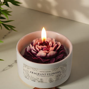 Velas perfumadas de cerámica de etiqueta privada vela de fragancia personalizada velas perfumadas de lujo personalizadas - Product Image 2