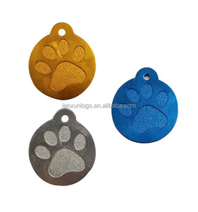 Targhetta identificativa per cani in alluminio a doppia faccia con stampa personalizzata CMYK, stampa a rilievo, targhetta per bagagli anime, fornitura diretta dalla fabbrica - Product Image 1