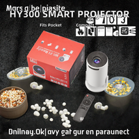 Projecteur de poche intelligent LED mini HY300 2025, projecteur multimédia PK Pro pour cinéma maison