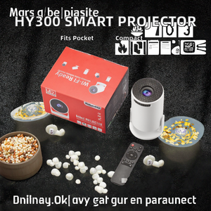 Mini Proyector LED Inteligente Portátil HY300 2025, Proyector Multimedia PK Pro para Cine en Casa - Product Image 3
