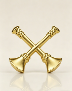 Insignia Metálica Personalizada 3D con Forma de Dos Cornetas Cruzadas para Comandante de Batalión, Chapada en Oro/Níquel, Aleación de Zinc, Pin de Solapa para Souvenir y Uniforme - Product Image 6