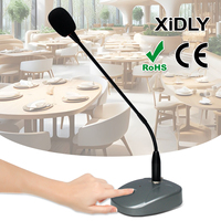 XIDLY-Professional 2 Chime Music microphone de conférence col de cygne Design pour système audio de bureau