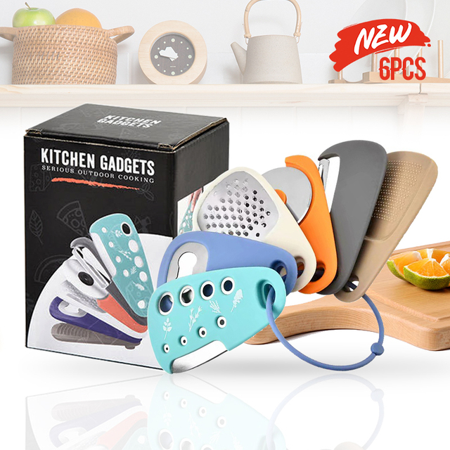 Top Selling 2024 6-in-1 Set of Smart Metal Kitchen Gadgets Small Accessories for Home Kitchen
