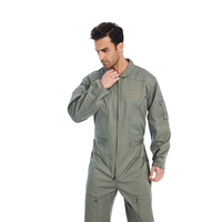 Combinaison de pilote de chasse en coton Nomex, ignifuge et durable, pour l'aviation et l'entraînement