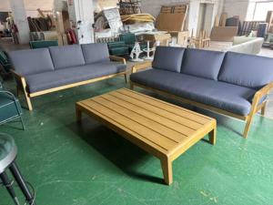 Conjunto de Muebles de Jardín de Madera de Teca para Exteriores, Conjunto de Sofás para Patio de Hotel, Sofá para el Borde de la Piscina, Sofá de Teca Impermeable para Uso en Exteriores - Product Image 6