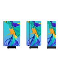 Pantalla LED Plegable de Alta Definición, Portátil, para Interiores y Exteriores, Cartel Publicitario LED Comercial