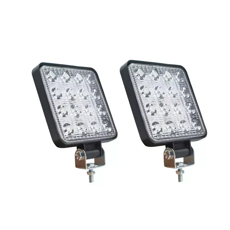 Factory wholesale 48W Square Flood IP67 Waterproof LED Light Bar LED Work Lights for all cars